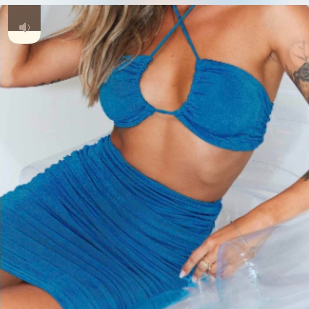 Princess Polly Blue Pencil Skirt